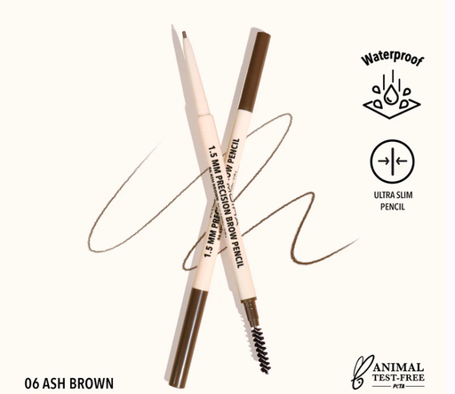[840222303646 PBP006] MOIRA DELINEADOR PARA CEJAS PRECISION BROW PENCIL 006 MARRON CENIZO